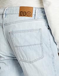 Quality Durables Co. Short de mezclilla rasgado con corte ajustado para hombres