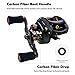 Baitcasting Reels, Low Profile Baitcaster Reels Dual-brake System for Ultra light Inshore Saltwater or Freshwater Kayak Trout Fishing Gear, Bass Fishing Reels - with Baitcast Fishing Reel Spare Spool