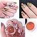 PrettyDiva Rose Gold Chrome Nail Powder 2g Mirror Effect Nail Powder Manicure Pigments