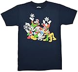 Disney Mickey Minnie Donald Goofy Holiday Cheer T-shirt