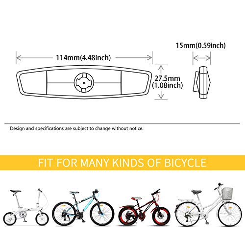 BSK Amber Bicycle Wheel Spoke Night Safety Warning Reflectors, 2 Pcs-Amber - Thumbnail 2