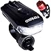 400 lumens USB Rechargeable Bicycle Light Set, LED Safety Bike Light for Outdoors, Bright White Headlight and Red rear light