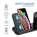 Wireless Charger, 3 in 1 10W Qi-Certified Fast Wireless Charger Stand Compatible iPhone XR/XS Max/XS/X / 8/8 Plus/Apple Watch/Airpods