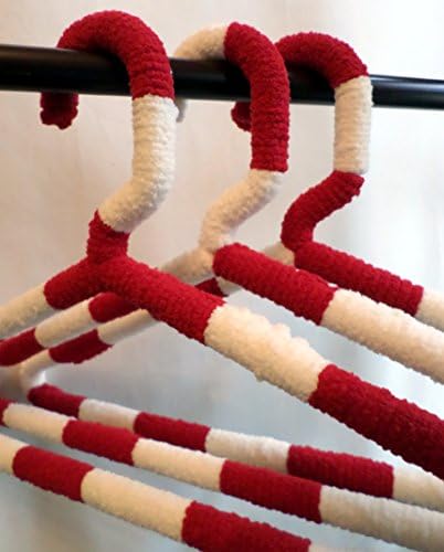 Team Spirit Yarn Covered Hangers (Red and White)