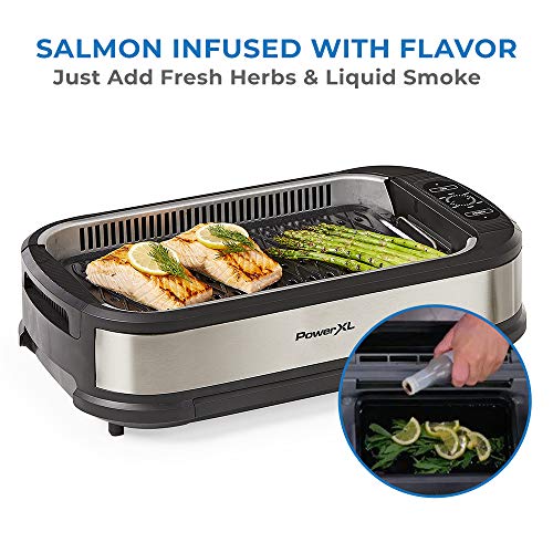PowerXL Smokeless Grill with Tempered Glass Lid and Turbo Speed Smoke