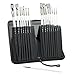 Pro Paint Brushes Set for Acrylic, Oil, Watercolor, Face and Body Painting, Synthetic Nylon Tips, Set of 10, White (15, Black)
