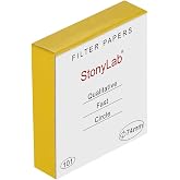 stonylab Qualitative Filter Paper, 74 mm Diameter Fast Speed Cellulose Filter Paper Circles, 25 Microns Particle Retention, 100 Packs