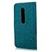 Moto G3 (3rd Generation) Wallet Case - Mavis's Diary Premium Leather with Fashion Floral Flip Cover for Motorola Moto G3 3 3rd Generation (Released on 2015) with Butterfly Dust Plug & Pen - Blue