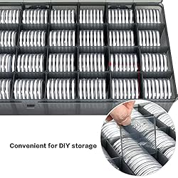 FULLCASE 168 Pieces 46mm Coin Capsules with Foam
