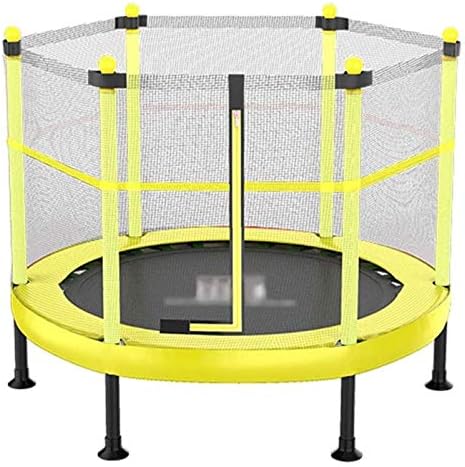 特大 安全カバートランポリン 室内用トランポリン 買取 屋外用トランポリン 静音 大型 遊具 家庭用 キッズ Color Yydd 子供を持つ保護ネットバウンスベッド 家族の遊び場 Yellow 安全フィットネス折りたたみバックボード用インドアトランポリン ホームスポーツ減量