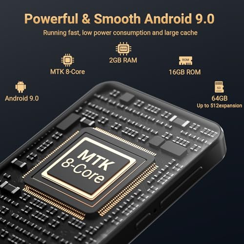 80GB MP3 Player with Bluetooth and WiFi, Oilsky 4.0" IPS Touch Screen MP3 Player with Speaker, Music Player with Spotify, Audible, Amazon Music, Deezer, MP4 Android Music Player Up to 512GB Black
