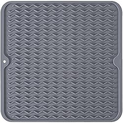 Silicone Dish Drying Mat, Non-Slip Easy Clean Sink