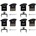 Bicycle Hydraulic 4 Pairs Disc Brake Pad Semi Metal Resin Heat Dissipation Scooter for Nutt Oil Avid Bd1 Bd3 E9