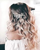 Kercisbeauty Wedding Simple Pearl Hair Comb For Brides Bridal