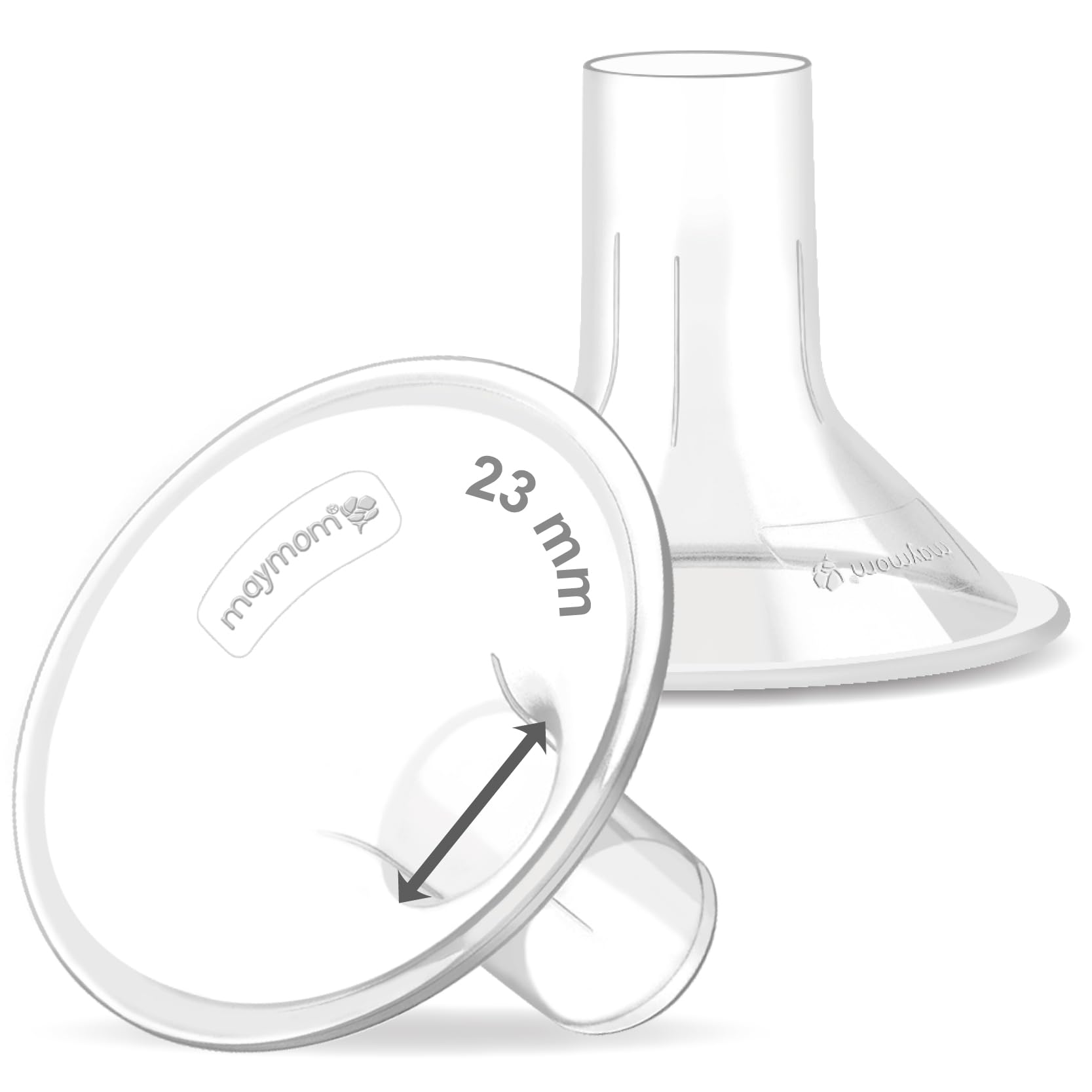Maymom MyFit Classic 23mm Shield Compatible w Maymom Widemouth Connector Not Original Spectra S2 Accessories Spectra S1 Not Original Spectra Pump Parts Spectra Flange