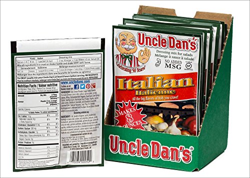 Uncle Dan's Italian Dressing, Dip, and Seasoning Mix - 12 Pack Case