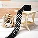 CT CRAFT LLC Black Elastic Crochet Headband Ribbon for Sewing Tutu Hair Stretchy Bows Accessories Waistband Baby Boy Girl 1-1/4 inch (30mm) x 5 Yards x 2 Rolls