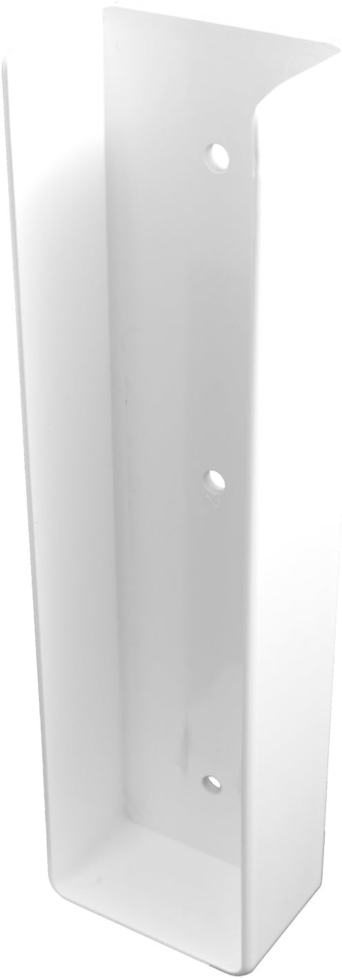 WEATHERABLESVinyl Fence U-Mount Bracket – U Brackets for Mounting on Vinyl Fencing, Made for 2in x 8in Inch Rail