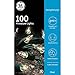 GE Long String White Mini Clear Lights 100 Count Outdoor / Indoor on Green Wire