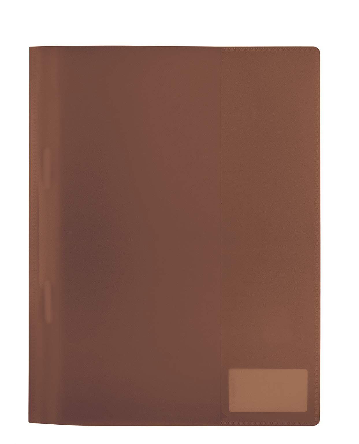 HERMA Project File A4 Translucent, with inscription label, made of wipeable and sturdy plastic, report folder for school, brown
