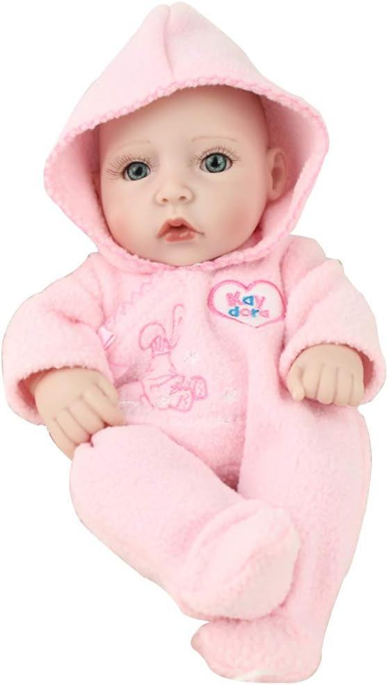 Prezzo CHENG Reborn Baby Bambola realistica Silicone Fatto Bambini Svegli Giocattoli Impermeabili Neonati,Pink,28cm Offerte