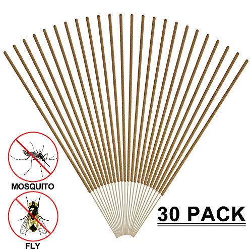 YASSUN Mosquito Repellent Sticks Natural Insect Repellent Incense Sticks - Eco Friendly,Outdoor Garden Effective Pest Control for Kids,Adults,Plants &Beasts,30 Pack