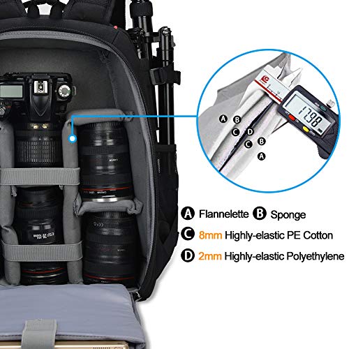 CADeN Camera Backpack Professional Large AntiTheft Photography Bag