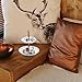 Jewelry Dish Stand Marble Resin & Rose Gold Metal- Bracelet & Necklace Jewelry Organizer Display Tree Rack w/Ring Tray (Marble1)