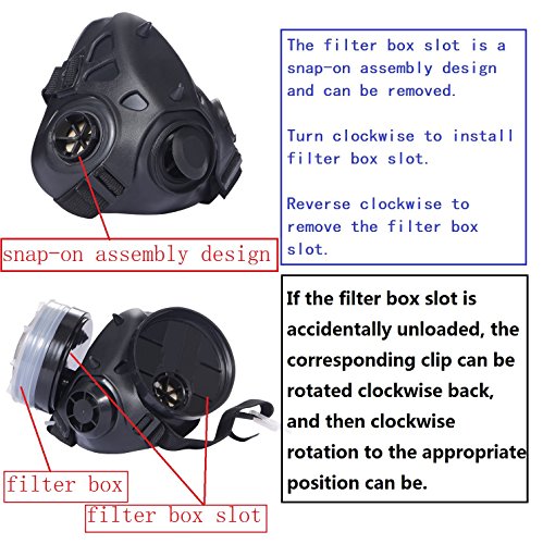 CKLT Dual Cartridge Anti-Dust Industrial Spray Paint Polishing Pesticide Chemical Gas mask Respirator Glasses Set