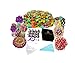 Russian Piping Tips Complete Set by Ufender 38pcs Set 12 Russian Piping Nozzles, 3 Couplers, 20 Strong Disposable Bags, 1 Reusable Silicone Bag and a Cleaning Brush Large Cake Decorating Frosting Tips