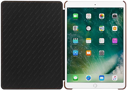 StilGut iPad 10.5 Case, Leather Flip Cover with Stand Function and Auto Sleep Wake Feature for Apple iPad Pro 10.5 Inch, Cognac Brown