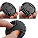 52mm Lens Cap Bundle - 4 Snap-on Lens Caps for DSLR Cameras - 4 Lens Cap Keepers - Microfiber Cleaning Cloth Included - Compatible Nikon, Canon, Sony Cameras (52mm)