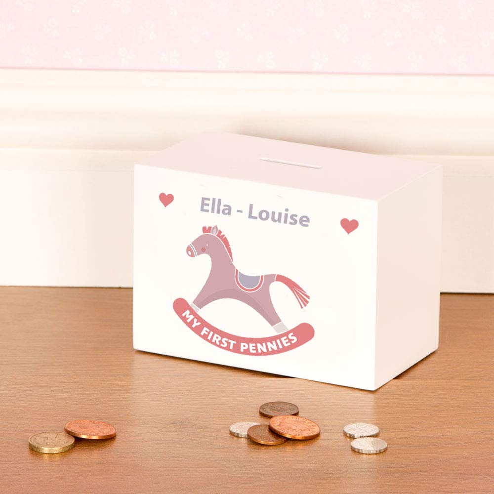 personalised wooden rocking horse