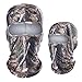 JIUSY 2 Pack or 1 Pack (Summer/Winter) - Excellent Elastic Breathable Camouflage Balaclava Helmet Liner Face Mask Protection Outdoor Sports