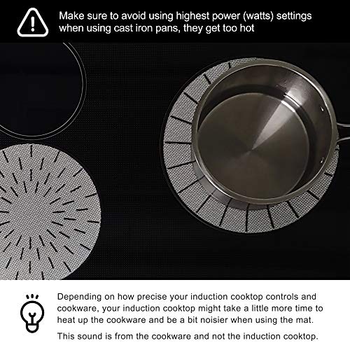 Lazy K Induction Cooktop Mat Silicone Fiberglass Cooktop