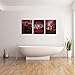 Cao Gen Decor Art-AH40334 Canvas Prints 3 panels Framed Wall Art Red Trees Paintings Printed Pictures Stretched for Home Decoration