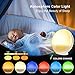Wake Up Light Alarm Clock, Burbupps Kids Night Light Compatible with Alexa & Google Home, 7 Colored Sunrise Simulation and Sunset Fading, Dual Alarm Clock with FM Radio, USB Charge Port