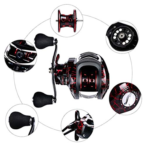 Fengyuanhong BaitCasting Angelrolle Außen 7.1: 1 Übersetzungsverhältnis Ultra Smooth Angeln Spinning Reel Spool DW121R… – Bild 7