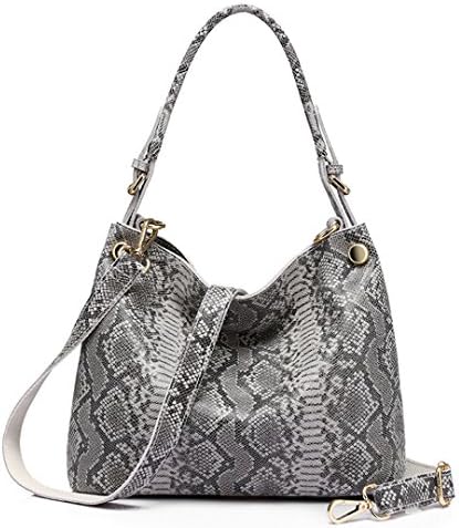 Leather Snake Print Shoulder Bag Classic Handbag Women'S Messenger Bag