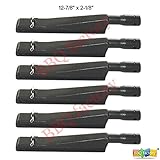 bbq factory® Replacement Cast-Iron Grill Pipe Burner JBB351 (6-pack) Select Gas Grill Models By Brinkmann, Kenmore, Grill Zone, Nexgrill, Charmglow and Others