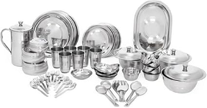 Kitchen Pro Stainless Steel Dinner Set Of 61 Pcs