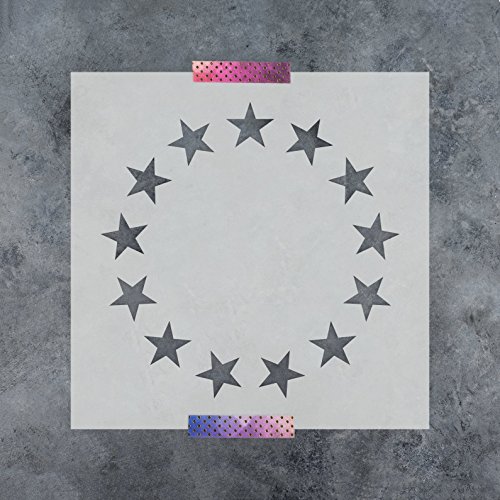 Betsy Ross Stars Stencil Template - Reusable Stencil with Multiple Sizes Available