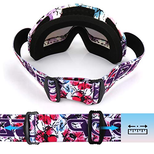 Motorcycle Goggles Ski Snowboard Goggles UV400 Protection Windproof Dustproof ATV Dirt Bike Racing Motocross Cycling Skiing