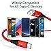 USB Type C Cable, [2Pack/6.6ft] Eakase USB A to USB C Nylon Braided Fast Charger Sync Cord Compatible with Samsung Galaxy S10 S9 S8 Note 9 8, LG V20 G5,Pixel,Nexus 5X 6P, Moto Z, Nintendo Switch (Red)