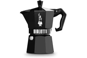 Bialetti Mocha Exclusive Black 3 Cup Open Fire (Coffee Maker, Espresso Maker, Makinetta)