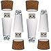 Makerstep 4 Pack of 12 Lumen LED Wine Bottle USB Rechargeable Cork Light, White. Great for Party, Decor, Christmas, Halloween, and Wedding