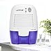 LATITOP 500ml Small Electric Dehumidifier Quiet Operation, Auto Shut-off, Compact Portable Mini Air Dehumidifier for Bathroom, RV, Basement, Closet, Bedroom, Small Laundry Room