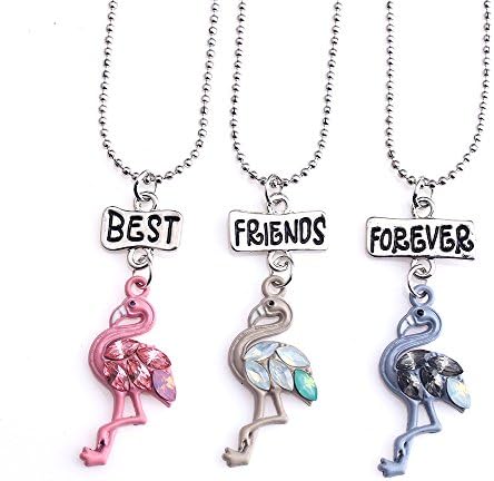 SKEINS BFF Bestie Necklaces For 3 Unicorn Gift Necklace Jewelry Kids Necklace for Girl
