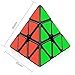 D-FantiX Pyramid Speed Cube 3x3 Triangle Magic Cube Puzzle Black