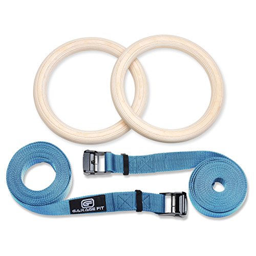 Garage Fit Wood Gymnastic Rings Wooden Gymnastics Rings, Fitness
